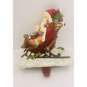 Vintage Christmas Santa Claus Stocking Holder